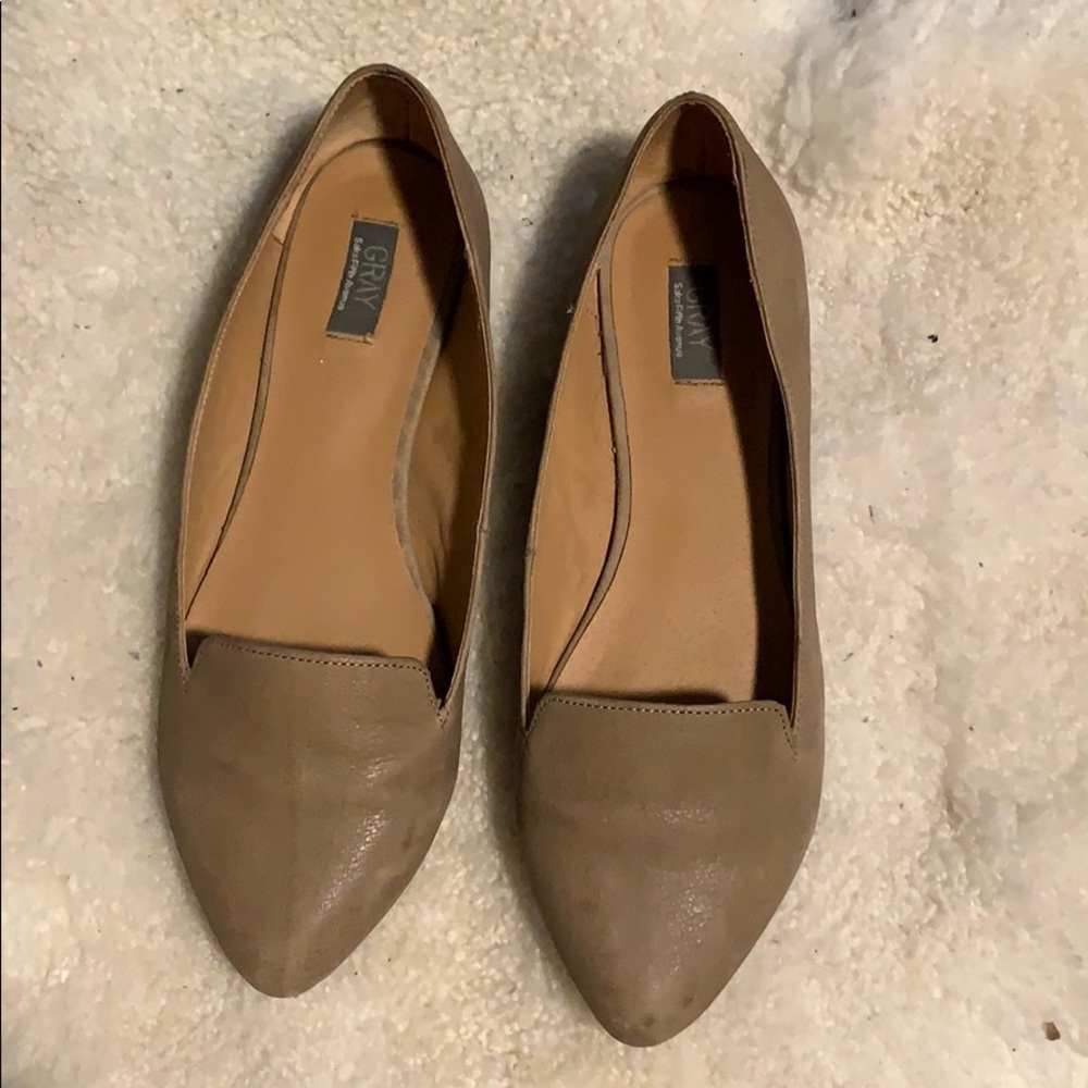 Taupe Loafer like Flats
